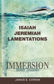 Front cover of Isaiah, Jeremiah, Lamentations by Janice Catron