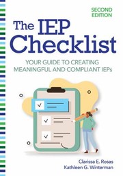 Front cover of The IEP checklist by Kathleen G. Winterman