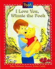 Front cover of I Love You, Winnie the Pooh by Ellen Titlebaum