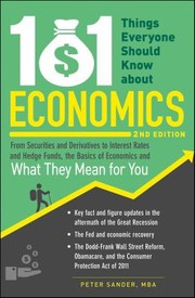 Cover of 101 Things Everyone Should Know about Economics by Peter Sander