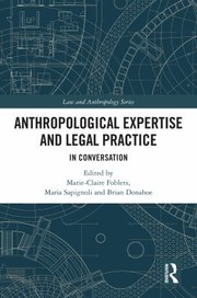 Front cover of Anthropological Expertise and Legal Practice by Marie-Claire Foblets