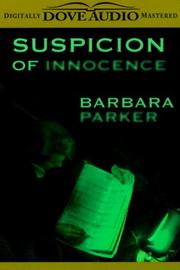 Front cover of Suspicion of innocence by Barbara Parker