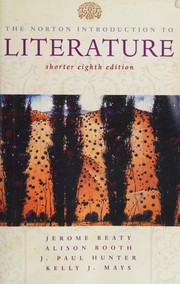 Cover of The Norton introduction to literature--shorter eighth edition by Jerome Beaty