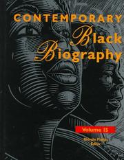 Front cover of Contemporary Black Biography by Shirelle Phelps