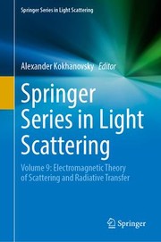 Front cover of Springer Series in Light Scattering : Volume 9 by Alexander Kokhanovsky