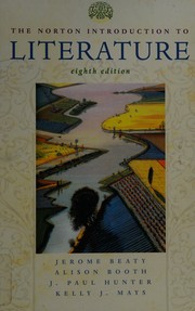 Cover of The Norton introduction to literature--eighth edition by Jerome Beaty