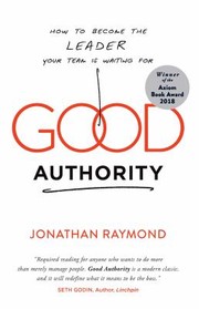 Cover of Good authority by Jonathan Raymond