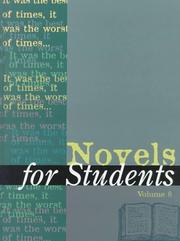 Cover of Novels for students by Marie Rose Napierkowski