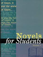 Cover of Novels for students by Unknown
