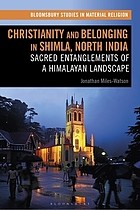 Front cover of Christianity and Belonging in Shimla, North India by Jonathan Miles-Watson