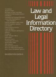 Cover of Law and legal information directory by Laurie J. Fundukian
