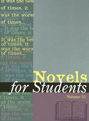 Cover of Novels for students by Ira Mark Milne