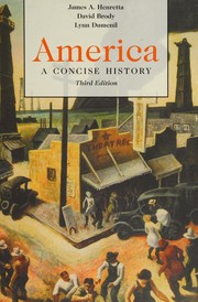 Cover of America by James A. Henretta