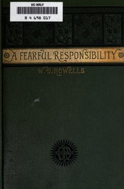 Front cover of A fearful responsibility and other stories by William Dean Howells