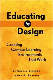 Cover of Educating by design by Charles Carney Strange
