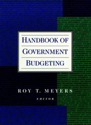 Front cover of Handbook of government budgeting by Roy T. Meyers