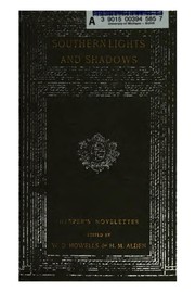 Cover of Southern Lights and Shadows by William Dean Howells