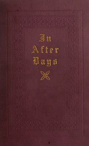 Cover of In After Days by William Dean Howells