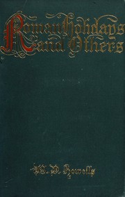 Front cover of Roman holidays and others by William Dean Howells