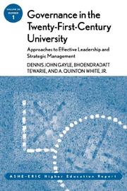 Front cover of Governance in the twenty-first-century university by Bhoendradatt Tewarie