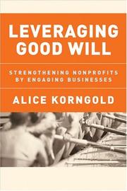 Cover of Leveraging Good Will by Alice Korngold