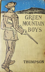 Cover of Green Mountain Boys by Daniel P. Thompson