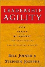 Cover of Leadership agility by Bill Joiner