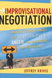 Cover of Improvisational negotiation by Jeffrey Krivis