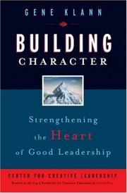 Cover of Building Character by Gene Klann