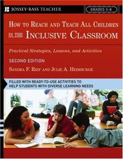 Cover of How to reach and teach all children in the inclusive classroom by Sandra F. Rief