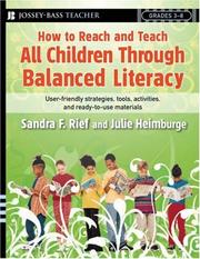 Cover of How to reach and teach all children through balanced literacy by Sandra F. Rief