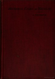 Front cover of Historical essays of Macaulay by Thomas Babington Macaulay