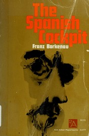Front cover of Spanish Cockpit by Franz Borkenau