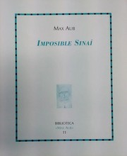 Cover of Imposible Sinaí by Max Aub