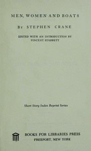Front cover of Men, Women, and Boats by Stephen Crane