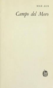 Cover of Campo del moro by Max Aub