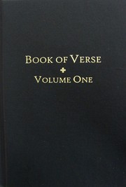 Front cover of Book of Verse by Kate Elizabeth Sgambati