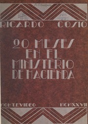 Cover of 20 meses en el Ministerio de hacienda by Ricardo Cosio