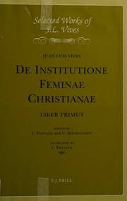 Cover of De institutione feminae Christianae by Juan Luis Vives