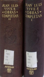 Cover of Obras completas (2 tomos) by Juan Luis Vives