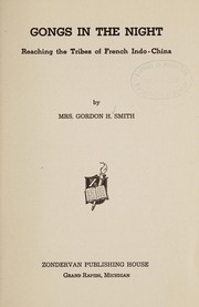Front cover of Gongs in the night by Laura Irene Ivory Smith