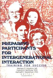 Cover of Preparing participants for intergenerational interaction by Francis A. McGuire