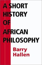 Front cover of A Short History of African Philosophy by Barry Hallen