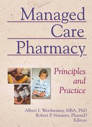 Cover of Managed care pharmacy by Albert I. Wertheimer