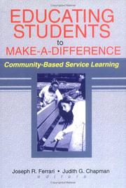 Cover of Educating students to make-a-difference by Joseph R. Ferrari