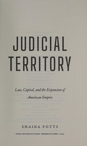 Cover of Judicial Territory by Shaina Potts