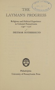 Cover of The layman's progress by Dietmar Rothermund
