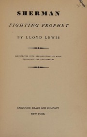 Cover of Sherman by Lloyd Lewis