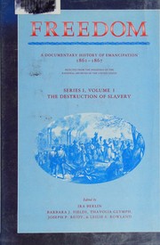 Front cover of The Destruction of slavery by Ira Berlin