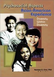 Front cover of Psychosocial aspects of the Asian-American experience by Namkee G. Choi